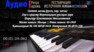 Воронежский русский хор. Светит месяц