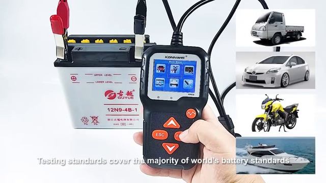 KONNWEI KW650 12V PRO BATTERY TESTER смотреть онлайн