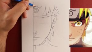 Как нарисовать Наруто! Легкий набросок Наруто для начинающих! Аниме Рисунок