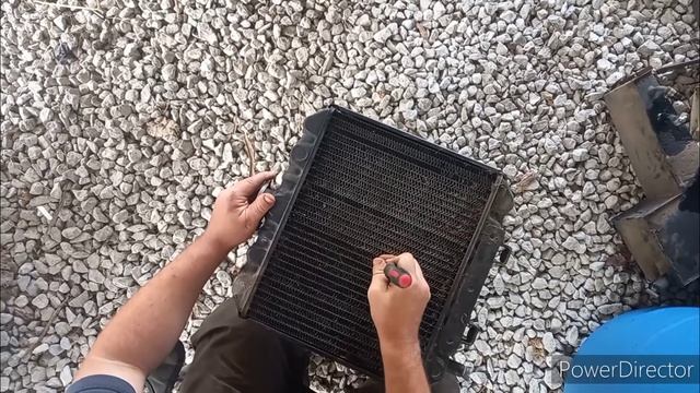 Fixing bent radiator fins. смотреть онлайн