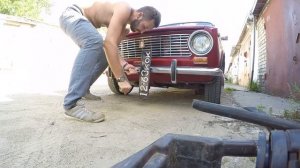 ВАЗ 2101 заводим с кривого стартера