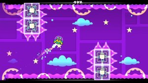 Прохожу уровни в геометри даш с первого раза часть2