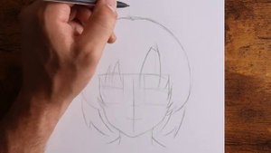 Рисуем карандашом! Как нарисовать аниме-девушку. Простой урок рисования. Пошаговый урок