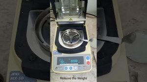 Moisture Analyzer MX-50 Calibration