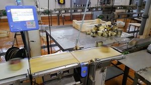 Поточный весовой контроль на линии производства рыбных консервов