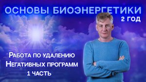 1. Удаление негативных программ. 1 Часть. "Основы Биоэнергетики 2 год".