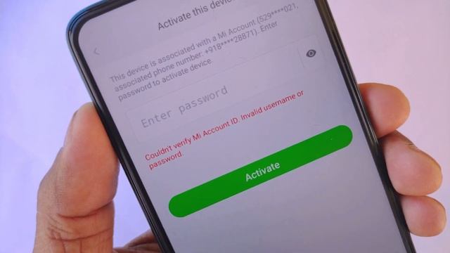 Solve Activate This Device Mi Account Problem | Mi Account Forget Password