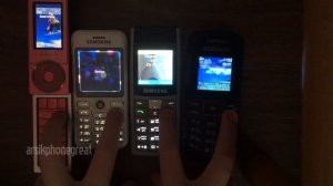 Samsung SGH-X830 (low battery) vs E590 vs C170 vs GT-E1080 || Speed Comparison (Requested)
