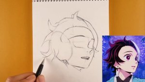 Как нарисовать Танджиро - Аниме Учебник по рисованию - Демон-убийца