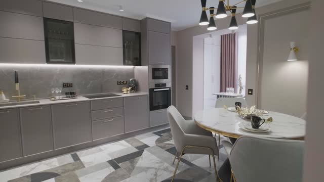 Дизайн интерьера квартиры в стиле современной классики. смотреть онлайн