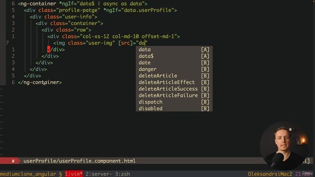 5006 Rendering user profile