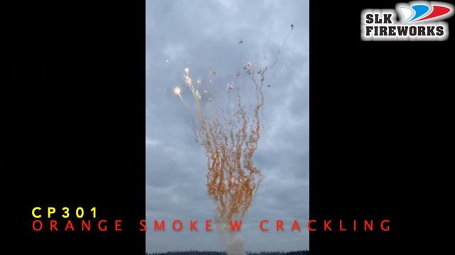 CP 301 W Orange smoke with crackling burst salute 1,2" 25 Зарядов 6/1 2023 смотреть онлайн