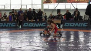 Вольная борьба . Дети . Победа Ралины . Быстро и убедительно