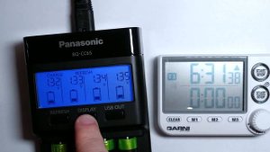 Panasonic Battery charger BQ CC65 AA battery recovery complete