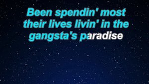 Karaoke♬ Gangsta's Paradise - Coolio 【No Guide Melody】 Instrumental