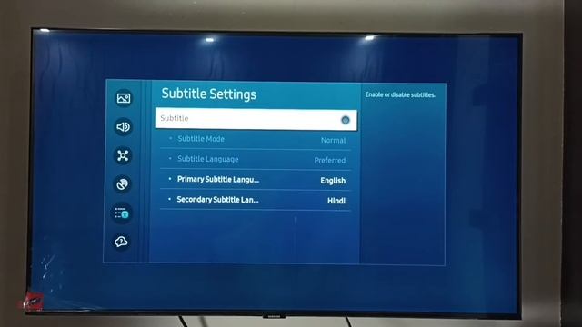 Samsung Crystal 4K UHD Smart TV : How to Turn ON / OFF Subtitle смотреть онлайн