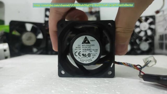 Delta Fan PFC0612DE 12V 1.68A 12000rpm 4wire 6038 HighSpeed Made In China Used Dell YW880 Server Fa