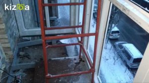 Французкий балкон в Сталинке 2 ч  Вынос по плите