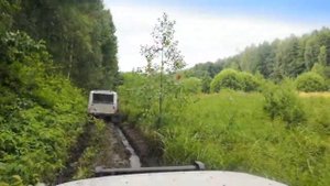 Резина сафари 500 в действии Поездка за грибами, УАЗ Крайслер