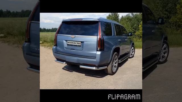 Тюнинг Краснодар спорт выхлоп CADILLAC ESCALADE 2016 (tuning-elite.com) смотреть онлайн