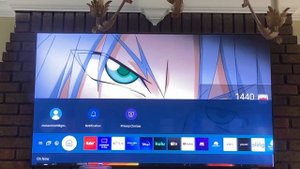 Samsung 2022 QLED TV with startup and shutdown sounds