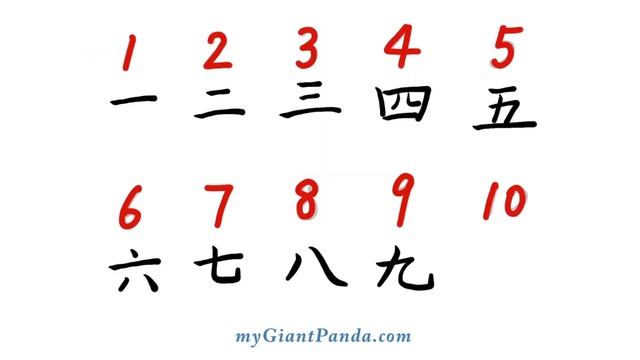 学中文【数字】How to Write Numbers 1-10 in Chinese 学写中文数字 (一到十) Learn Chine