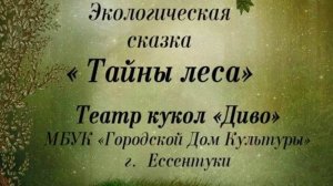 Театр кукол "Диво" экосказка "Тайны леса" 24год