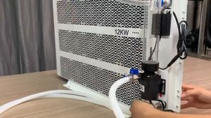 How to install a Lianli's 12W water cooling radiation to whatsminer hydro or antminer hydro.