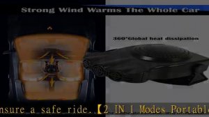 Car Heater Fan, Portable Electronic Auto Fan Heater 12V 150W 2 in 1 Heating/Cooling Function Fast H