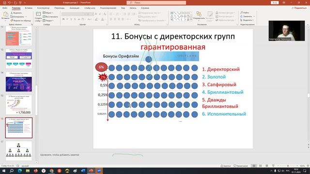 Тарасенко Маргарита - Виды доходов в компании Орифлэйм