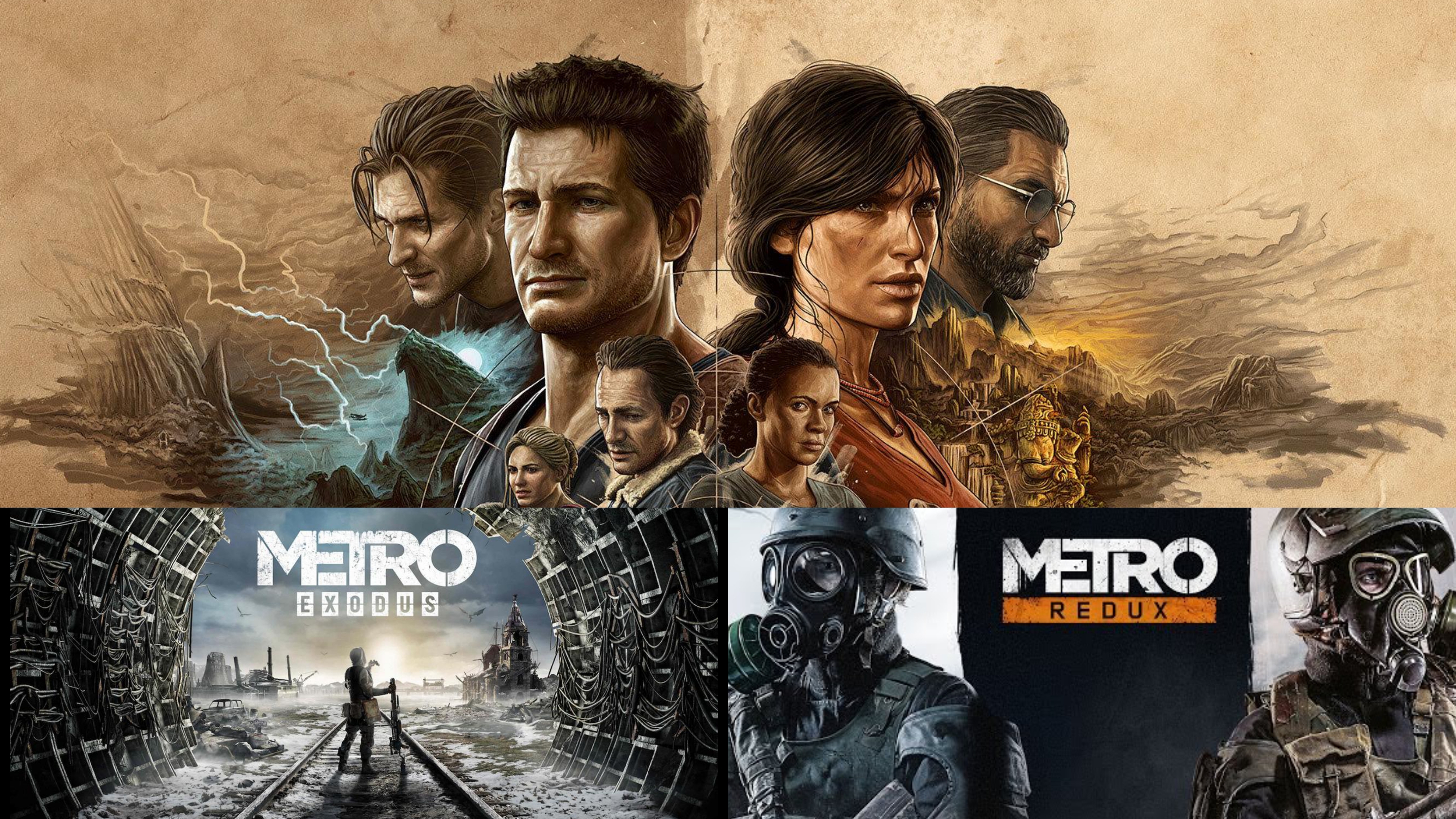 Обзор коллекции для PlayStation. #3. UNCHARTED. Метро REDUX. Метро исход.