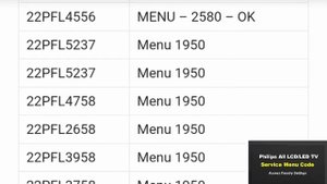 philips led lcd service menu factory reset| philips crt service menu code |