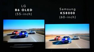 (TruMotion Disabled) LG B6 OLED vs. Samsung KS8000