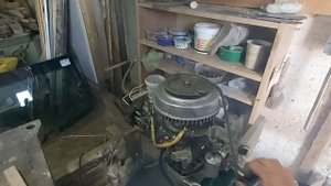 Результат перепайки зажигания Ветерок 8 .Шпонка выпала -маховик сместился - стреляет в "ногу".