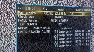 how to hard reset sharp aquos 32" model LC-32LE265M