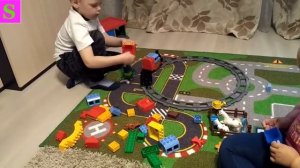 Лего дупло железная дорога#ИГРАЕМ# Конструктор LEGO DUPLO
