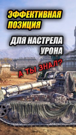 Редкая и эффективная позиция для настрела урона!