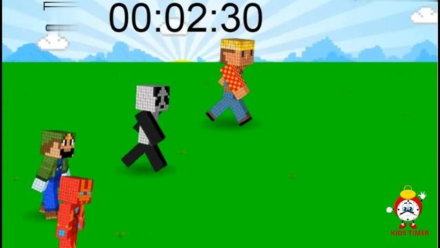 5 minute Minecraft Race Timer #KIDSTIMER