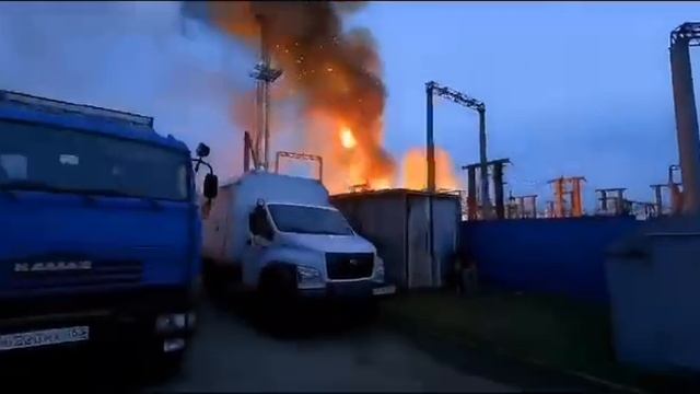 Пожар на подстанции 35кВ