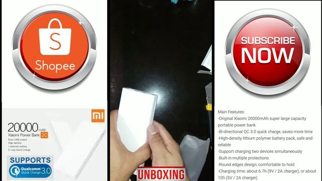MY XIAOMI 20,000mah POWERBANK 2C UNBOXING смотреть онлайн
