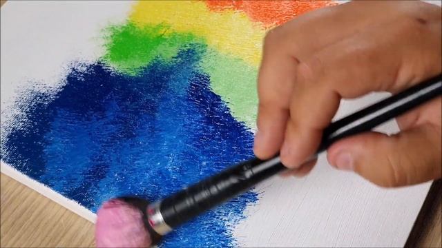 Акриловые рисунки - АБСТРАКТНЫЕ КУСТАРНИКИ - РАЗВИВАШКА для детей и родителей! Техника и подходы рис