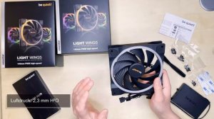 be quiet! Light Wings 140mm PWM high-speed Triple Pack - Unboxing