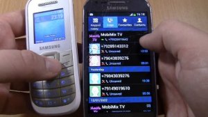 Incoming call & Outgoing call at the Same Time Samsung S3 MINI +Samsung 1200M