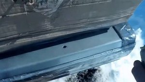 Покраска заднего бампера ваз-2107, СЕРЫЙ ХРОМ