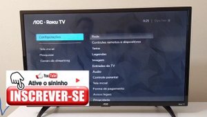 Como Conectar Smart TV AOC Roku TV na Rede Wi-Fi ou Internet Por Cabo