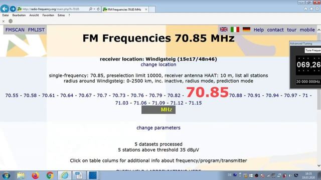 FM DX Es - 160619 0714UTC - 71.09I (/70.55I) Radio Rossii (RUS) Vyksa/RTPS Vilya (NN) 17kW 1963km смотреть онлайн