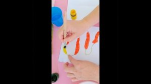 Рисуем дома с помощью ниток