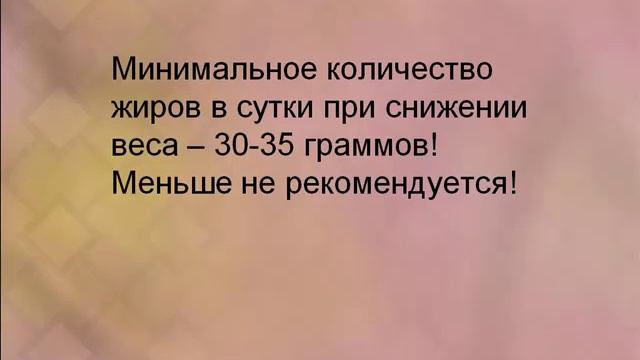 Суточная норма белков, жиров и углеводов