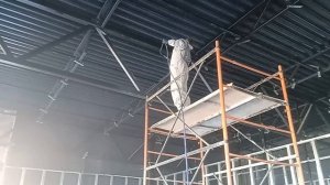 Применение Броня Огнезащита на металлоконструкциях магазина Магнит и Магнит Косметик г. Волгоград