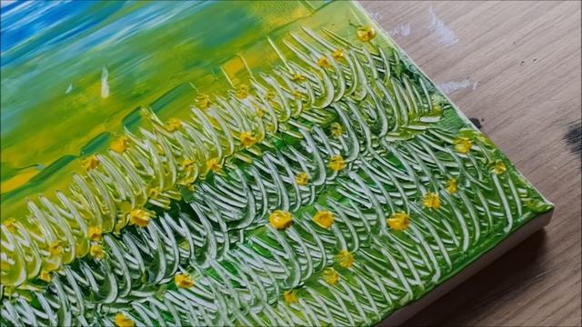 Акриловый рисонок - ЦВЕТОЧНОЕ ПОЛЕ! Развивающие видео для детей и родителей!